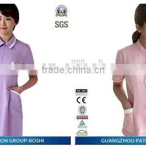 Austrial Hot Sell Pink Lab Coat 100% Cotton Lab Coat Nurse Gown thumbnail-2