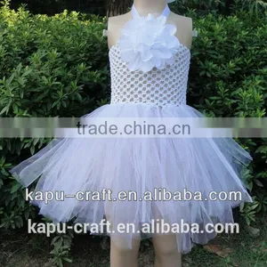 Fashion Children Fancy Tutu Dress New Frozen Tutu Crochet Dress for Wedding thumbnail-2