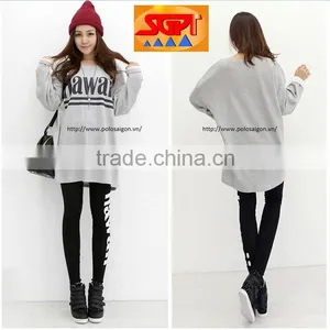WOMEN LONG T SHIRT, LONG SLEEVE, 100% COTTON thumbnail-1