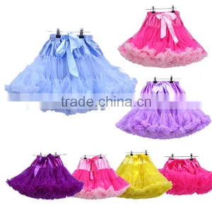 Hot Sale Baby Girls Teen Beautiful Chiffon Fluffy Pettiskirts Tutu Princess Party Skirts Ballet Dance Wear Pettiskirt thumbnail-1