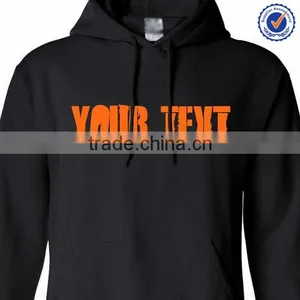 100% Cotton Mens Plain Pullover Hoodie With Your Logo thumbnail-1