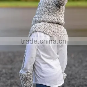 Wholesale Fashion Knit Scarf With Pockets Baby Scarf thumbnail-5
