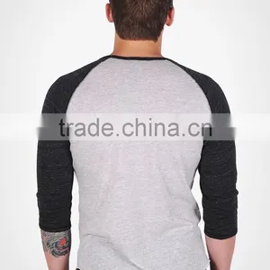Two-color Long Sleeve T-shirt, Long Sleeve Baseball t Shirt thumbnail-2