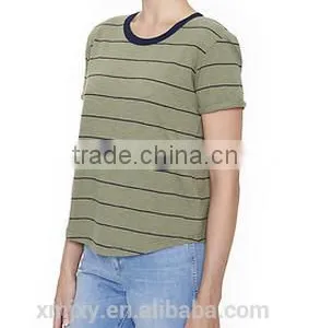 100% Cotton Regular Fitting Army Tee for Woman thumbnail-2
