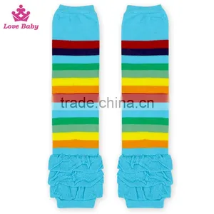 Newest Fashion Cotton Leg Warmer Kid Stripes Knitting Leg Warmer Socks thumbnail-1