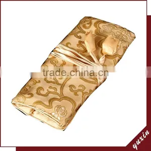 Low Price Cheapest Silk Jewelry Roll Bag JR021 thumbnail-1