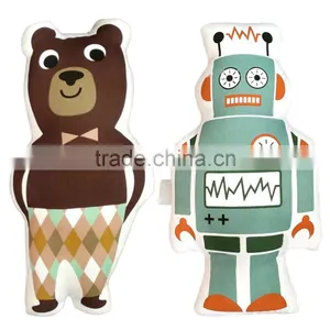 2016 Hot Sale Children Baby Robot/Bear Cartoon PP Cotton Safe Comfortable Touch Pillow Northern European Style Home Decoration thumbnail-2