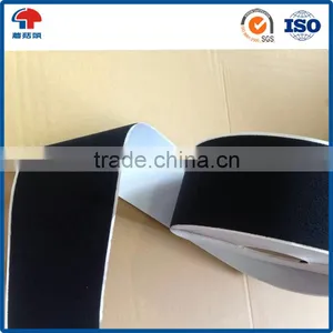 Black / White Reusable Soft Nylon Fabric Thin Loop Tape 150mm Width Sticky Back thumbnail-2