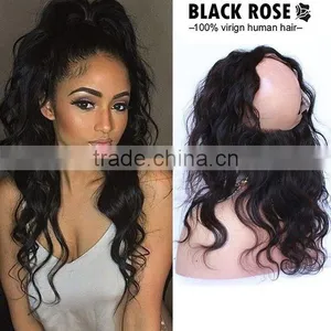 Brazilian Body Hair Extension 360 Lace Frontal Closure thumbnail-2