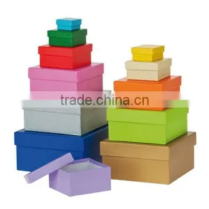 Gift Box Set,12 Assorted Sizes Aquare Col.Square Nested Boxes - Matte - 12 pc Set - 12 Piece Set thumbnail-3