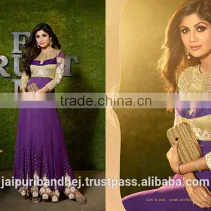 Latest Designer Party Wear Salwar Kameez Suit Bollywood Dress thumbnail-1