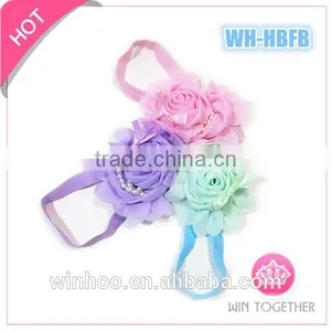 Cheapest Elastic Headband With Fabric Flower, Korea Fashion, Full of Elegance, China Wholesale thumbnail-1
