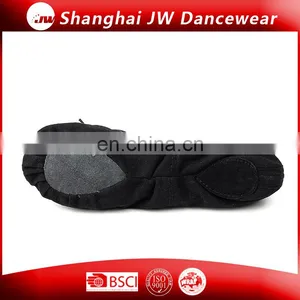 Black Canvas Split Sole Ballet Dance Shoes for Kids and Adult thumbnail-2