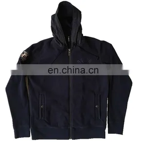 China Supplier Bulk Wholesale Clothing Casual Mens Knitted Hooded Zipper Outwear thumbnail-3
