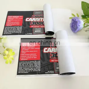 Customized Liquid Label Adhesive Energy Drink Waterproof Sticker With Full Color Printing thumbnail-6