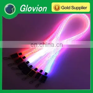 NEW Arrival Lanyards With Logo Promotional Led Lanyards Lanyards Glow in Dark thumbnail-1