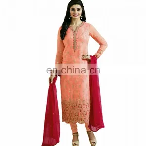 Prachi Desai Decent Wear Salwar Suits 2017 / Stylish Party Wear Salwar Kameez (Ramzan Eid Collecton 2017) (salwar Kameez Suits) thumbnail-1