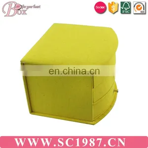 Yellow Music Operator Three Layer Jewelry Box With Mirror thumbnail-6