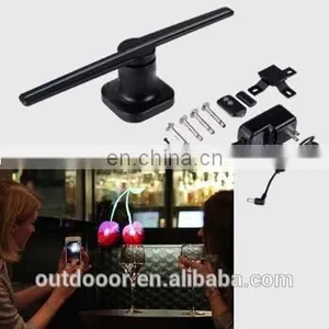 New Products Factory Wifi in Stock 42cm 50cm 65 cm 100cm Indoor 3D Holographic Advertising Led Fan 3D Hologram Projector thumbnail-1