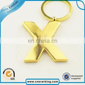 Golden Custom Hard Enamel Metal Keychain thumbnail-1