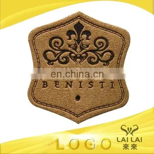 Wholesale Custom Embossed Leather Label Garment Label thumbnail-1