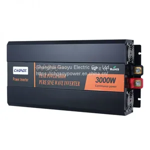 3000 Watt Power Inverters 12V 24V DC to AC 110V 220V 3KW Pure Sine Wave Inverter With USB Port and LCD Display thumbnail-3