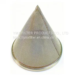 Cone Shaped Wire Mesh Filter Strainer Filter Strainers Stainless Steel Conical Strainer thumbnail-1