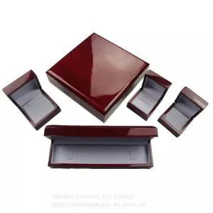 Wholesale High Quality Glossy Painted Wooden Necklace Box Luxury Jewelry Box Girls Jewelry Set Box Wooden With Custom Logo thumbnail-1