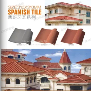 Matt/Glazed Surface Spanish Decorative Clay Roof Tiles Wholesale Price thumbnail-1