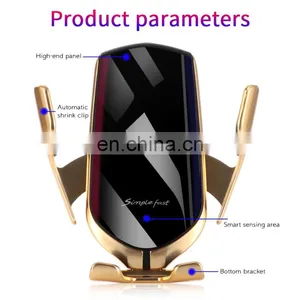 Magnetic Wireless Car Charger For HUAWEI P20 For IPhone X 8 For Samsung S9 Plus Mobile Phone Holder Fast Mount Wireless Charger thumbnail-2