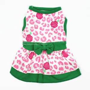 Cross-border Hot Dog Dress Pet Clothes Summer New Skirt Flower Print Wholesale Animal Supplies thumbnail-2