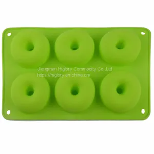 Heat Resistant 6 Cavity Silicone Baking Muffin Cake Mold Donut Caking Mold thumbnail-4