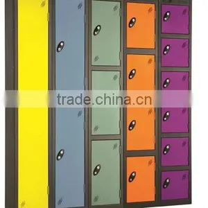 White Folding Single Door Police Uniform Steel Locker / Employee Storage Metal Locker thumbnail-5
