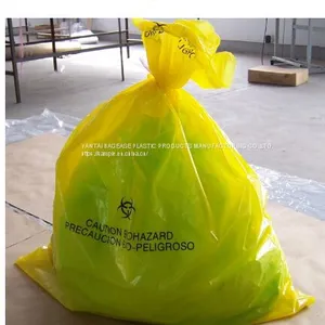Polypropylene Biohazard Disposal Bags, Warning Label, Sterilization Printed, Waste Bags With Biohazard Symbol thumbnail-1