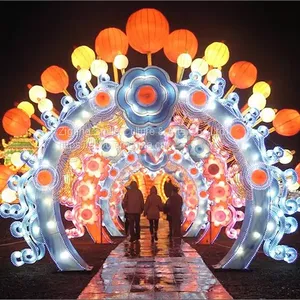 City Park Appealing Led Christmas Snow Christmas Garden Decoration Light Christmas Lantern Festival thumbnail-3
