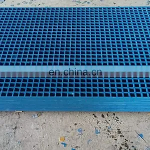 Corrosion Resistant FRP/GRP Molded Resin Plastic Fiberglass Mesh Gratings thumbnail-5