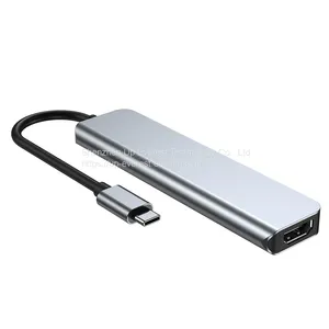 Aluminum 6 In 1 USB Hub HDMI*1+USB3 .0*1+USB 2.0*2+micro SD*1+SD*1 thumbnail-5