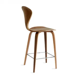 Bar Stool Wood Norman Counter Stool New Chairs With Solid Wood thumbnail-2