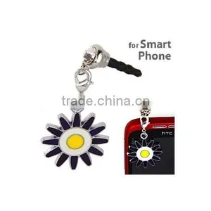 Customized Hand Enamel Mobile Phone Stainless Steel Anti Dust Plug Jewelry thumbnail-1