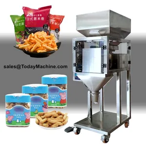 Automatic Linear Weigher Filling Machine for Rice Salt Seed Oats Beans Nuts Almonds Small Grains thumbnail-2
