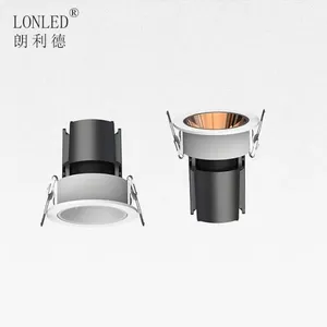 High Quality Painting Aluminium Housing 8 15 24 38 55 Lens Anti-Glare Spotlight Adjustable Recessed Led Downlight SpotLight thumbnail-4