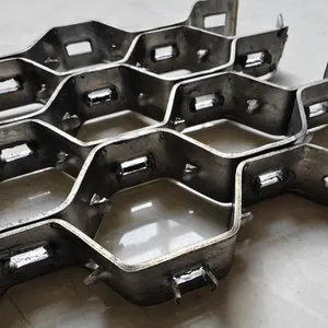 Refractory Lining Supplier Stainless Steel Hexmesh/Hexsteel Metal/Hex Grid thumbnail-4