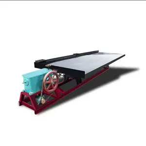 High Recovery 6S Small Channel Steel Shaking Table, Ore Separation Shaker Table for Rock Gold, Wolframite, Chromite, Copper Metal Recycling thumbnail-1