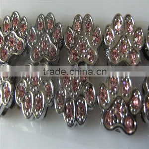 Factory Direct Supply of 10MM Full Diamond Footprints Accesories Paw Slide Charm thumbnail-5