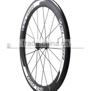 Velosa Logo Carbon Bicycle Wheels With Bitex R51 Hub 700C Chinese Carbon Road Wheelset 60mm 25mm Wide thumbnail-4
