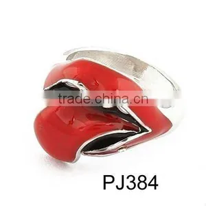 Hot Selling Finger Ring Jewelry Red Lip Ring thumbnail-1