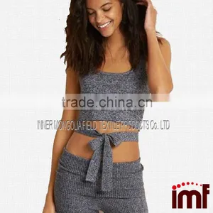Cashmere Luxe Wrap Bralette Top thumbnail-1
