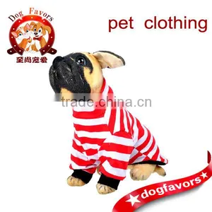 2014 New Style Summer Pet Puppy Cat Small Dog Clothes Apparel Shirt Can be Customized Size Cotton Stripe Style thumbnail-1