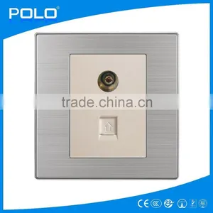 2015 Hot Doule Flexo Telephone&Internet Socket Outlet/ TV&Internet Socket Outlet thumbnail-1