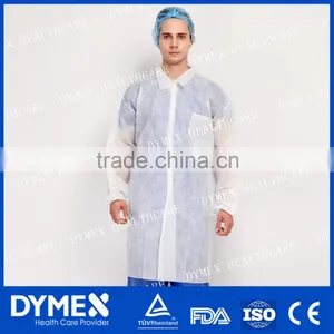 Nonwoven Fabric Disposable Cool Lab Coats thumbnail-1